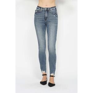 Judy Blue Tummy Control Vintage Wash Skinny Jeans - JB88769MD - Size 22W